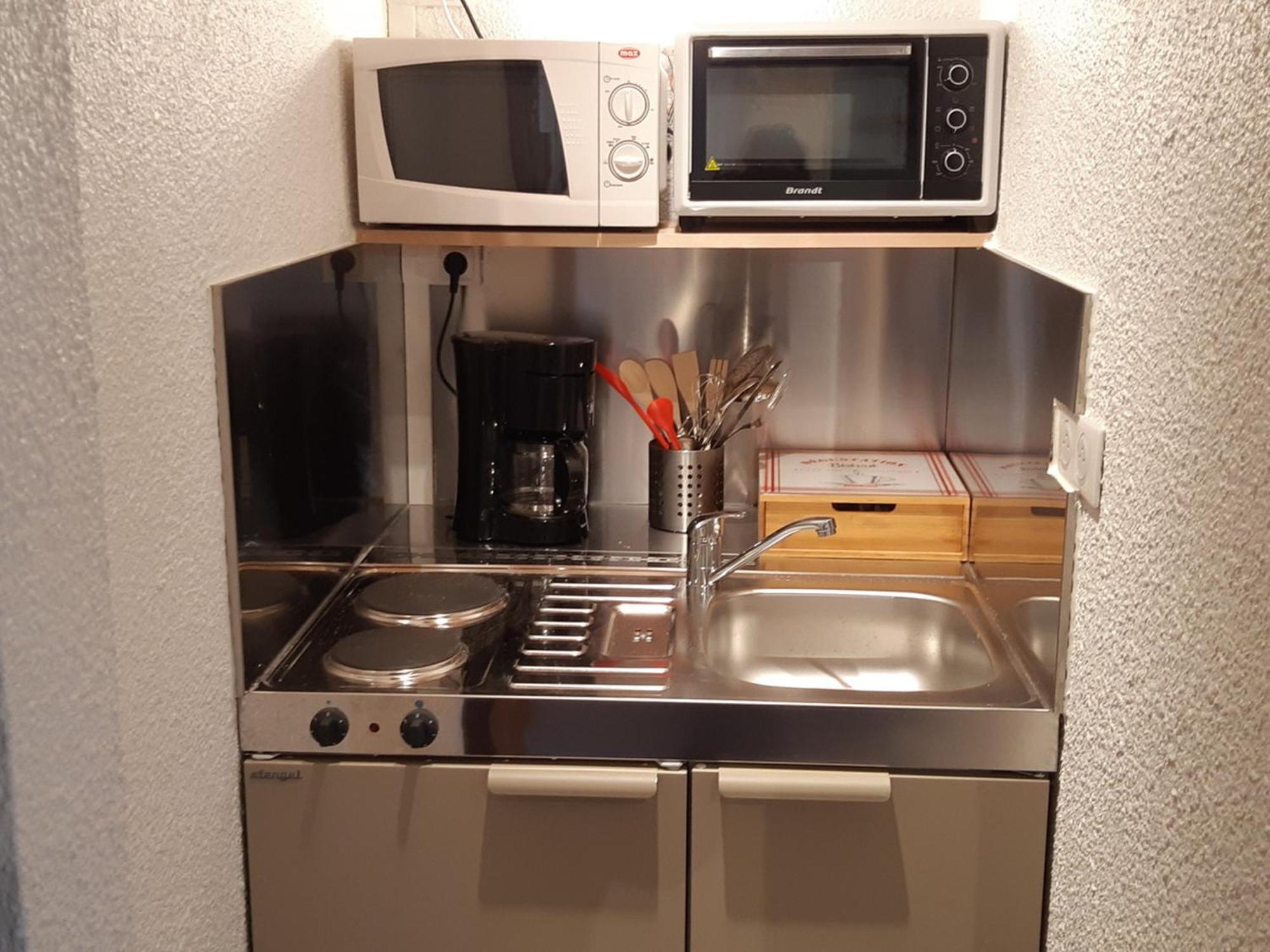 Apartmán Studette Renovee Pour 2 Au Pied Des Pistes, Centre Les Deux Alpes - Fr-1-516-134 Exteriér fotografie